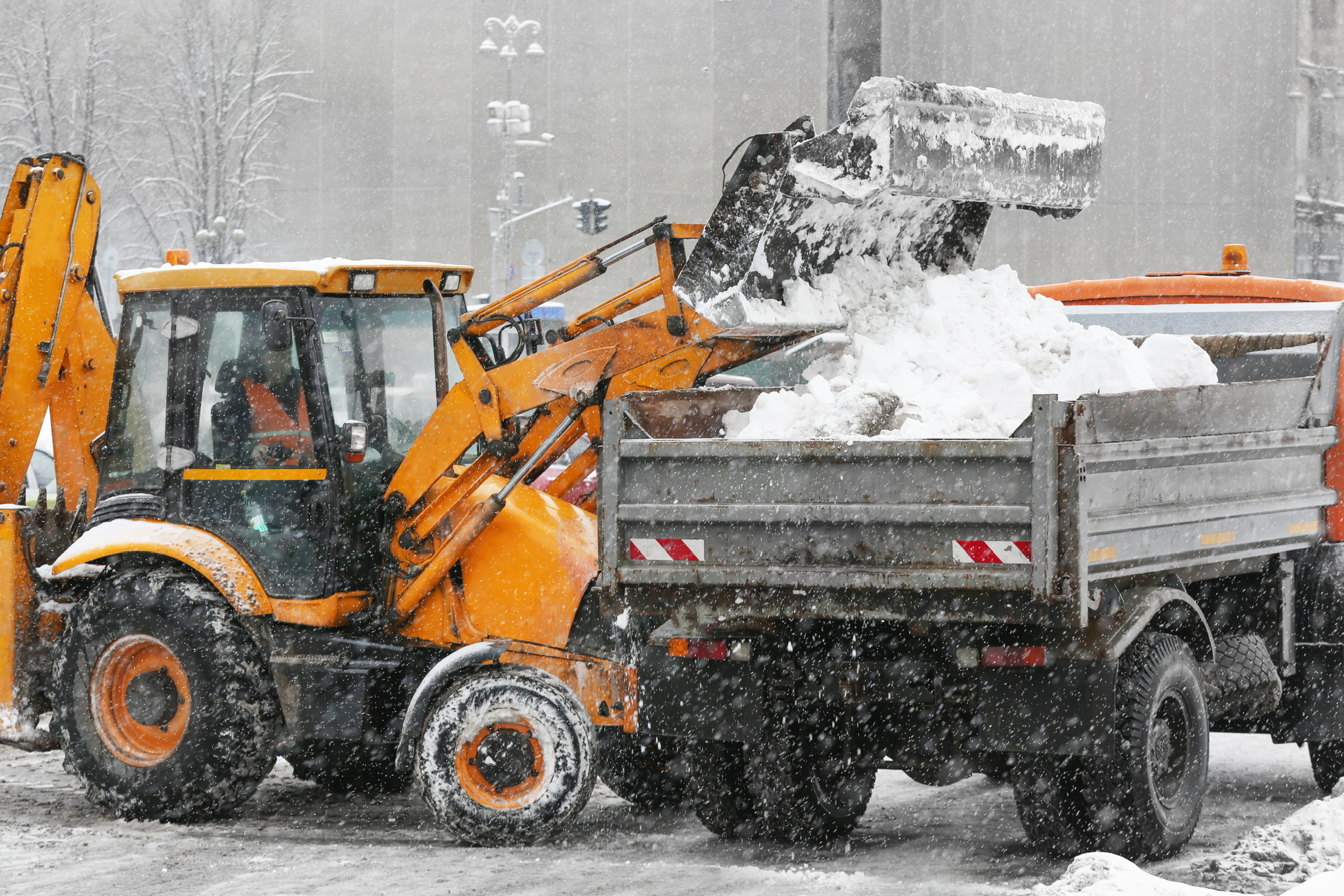 Professional snow plowing